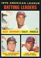 1971 Topps #61 A.L. Batting Leaders Baseball Card