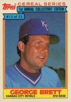 1984 Topps Cereal Series #13 George Brett Baseball Card