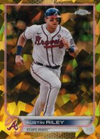 2022 Topps Chrome Sapphire Edition #115 Austin Riley Gold Baseball Card