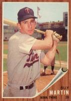 1962 Topps #208 Billy Martin Baseball Card