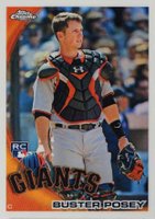 2010 Topps Chrome Wrapper Redemption #221 Buster Posey Refractor Baseball Card