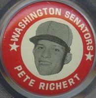 1969 MLBPA Pins # Pete Richert Baseball Card