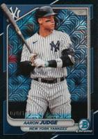 2024 Bowman Mega Box Chrome #7 Aaron Judge Navy Refractor Baseball Card