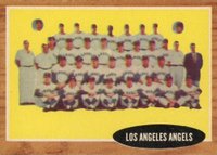 1962 Topps #132inGT Los Angeles Angels Team Inset Photos-Green Tint Baseball Card