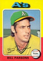 1975 Topps #613 Bill Parsons Baseball Card