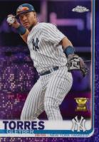 2019 Topps Chrome #86 Gleyber Torres Purple Refractor Baseball Card