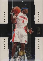2003 Upper Deck Exquisite Collection #9 Ben Wallace Gold Basketball Card
