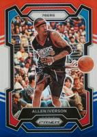 2023 Panini Prizm #184 Allen Iverson Red White Blue Basketball Card