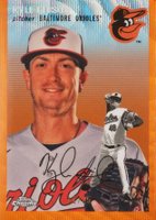 2023 Topps Chrome Platinum Anniversary #259 Kyle Gibson Orange Wave Baseball Card