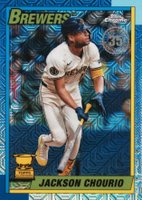 2025 Topps Silver Pack 1990 Chrome Promo #41 Jackson Chourio Baseball Card