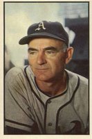 1953 Bowman Color #95 Wally Moses Baseball Card