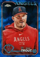 2024 Topps Chrome Sapphire #27 Mike Trout SP Baseball Card