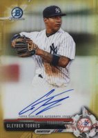 2017 Bowman Prospects Autographs #GT Gleyber Torres Chrome-Gold Refractor Baseball Card