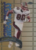 1998 Topps Chrome Measures of Greatness  #MG3 Jerry Rice Football Card