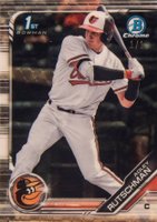 2019 Bowman Draft #BDC1 Adley Rutschman Chrome-Batting-Superfractor 1/1 Baseball Card