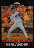2007 Topps Chrome #254 Justin Verlander Refractor Baseball Card