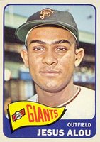 1965 Topps #545 Jesus Alou Short Print Baseball Card