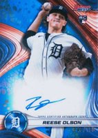 2024 Bowman's Best Best of 2024 Autographs #B24RO Reese Olson Blue Refractor Baseball Card