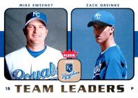 2006 Fleer Team Leaders #TL-13 Mike Sweeney/Zack Greinke Baseball Card