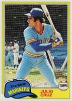 1981 Topps #397 Julio Cruz Baseball Card