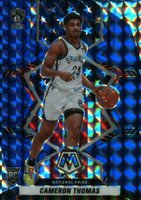 2021 Panini Mosaic #255 Cameron Thomas Blue Mosaic Basketball Card