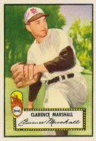 1952 Topps #174 Clarence Marshall Cream back Baseball Card