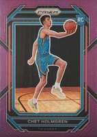 2022 Panini Prizm #266 Chet Holmgren Purple Prizm Basketball Card