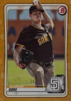 2020 Bowman Paper Prospects #BP74 Mackenzie Gore Gold Baseball Card