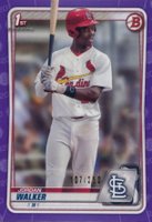 2020 Bowman Draft #BD57 Jordan Walker Purple Baseball Card