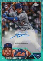 2023 Topps Chrome Update Autograph #ACMV Mark Vientos Aqua Wave Baseball Card