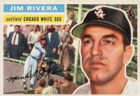 1956 Topps #70g Jim Rivera Gray Back Baseball Card