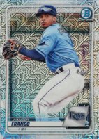 2020 Bowman Chrome Mega Box #BCP163 Wander Franco Baseball Card