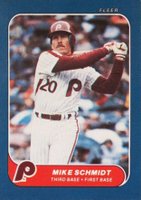 1986 Fleer Mini #94 Mike Schmidt Baseball Card