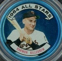 1964 Topps Coins #133 Harmon Killebrew Baseball Card