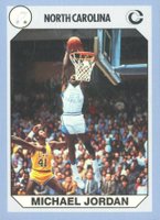 1990 Collegiate Collection North Carolina #93 Michael Jordan Basketball Card