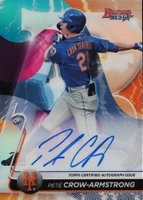 2020 Bowman's Best Best of 2020 Autographs #B20PC Pete Crow-Armstrong Refractor Baseball Card
