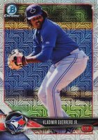 2018 Bowman Mega Box Chrome #BCP150 Vladimir Guerrero Jr. Throwing Baseball Card