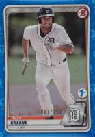 2020 Bowman 1st Edition #BFE122 Riley Greene Blue Foil Baseball Card