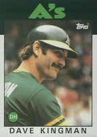1986 Topps #410 Dave Kingman Baseball Card