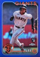 2024 Topps Chrome #201 Jung Hoo Lee Purple Refractor Baseball Card