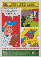2003 Bazooka Comics #2 Alex Rodriguez Baseball Card