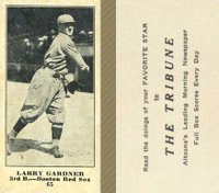 1916 Altoona Tribune #65 Larry Gardner Baseball Card