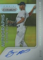 2015 Panini Prizm Autograph Prizms #34 Byron Buxton Gold Baseball Card