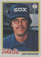 1978 Topps #329 John Verhoeven Baseball Card