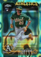 2024 Topps Chrome #282 Zack Gelof Aqua Lava Refractor Baseball Card