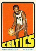 1972 Topps #74 Tom Sanders Basketball Card