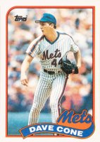 1989 Topps #710 David Cone Baseball Card