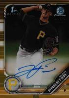 2019 Bowman Draft Chrome Draft Picks Autograph #CDAQP Quinn Priester Gold Refractor Baseball Card