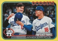 2024 Topps Update #US13 Shohei Ohtani/Yoshinobu Yamamoto Yellow Baseball Card