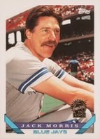 1993 Topps #185 Jack Morris Baseball Card